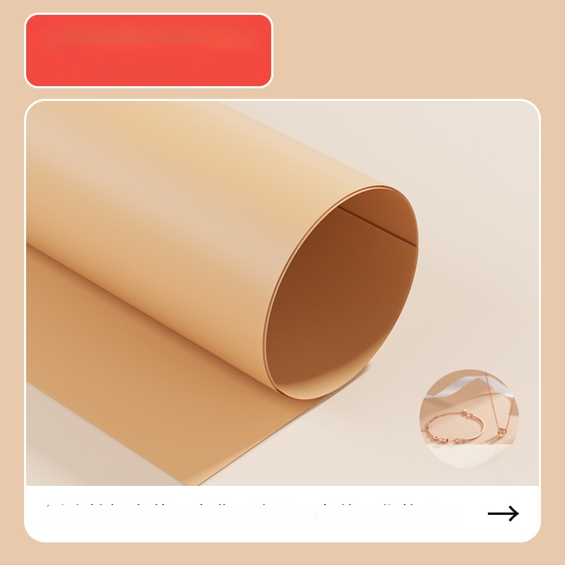 PVC fona plāksne ar matētu virsmu, ūdensizturīga produktu fotografēšanai, ar T stiprinājumu