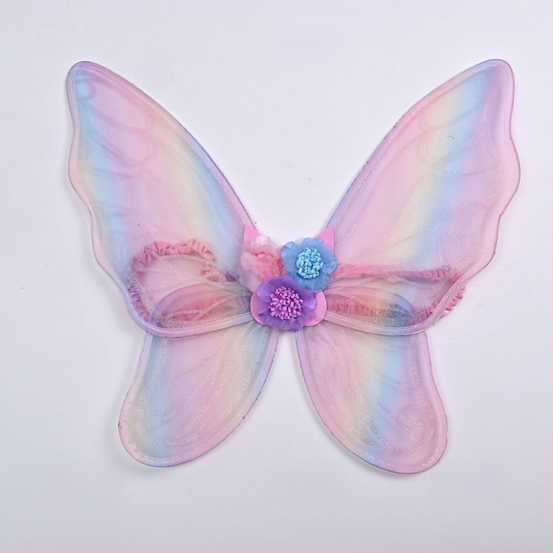 3D φτερά πεταλούδας για κοστούμι, διακοσμητικό πίσω μέρος με γκλίτερ για σκηνικές εμφανίσεις