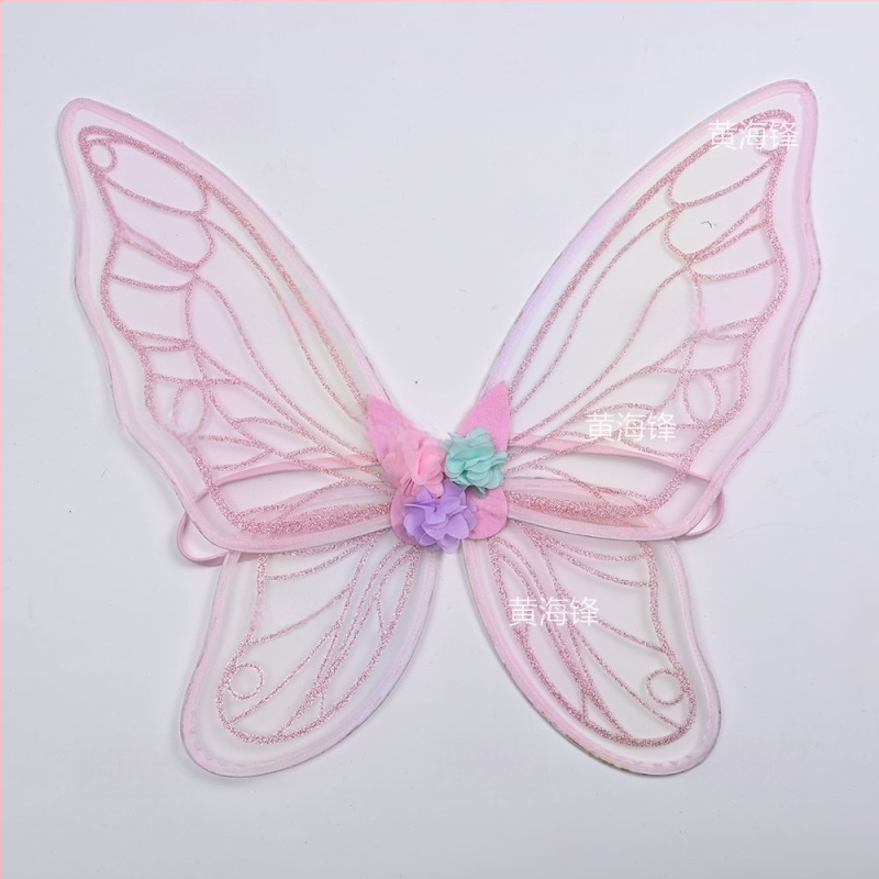 3D φτερά πεταλούδας για κοστούμι, διακοσμητικό πίσω μέρος με γκλίτερ για σκηνικές εμφανίσεις