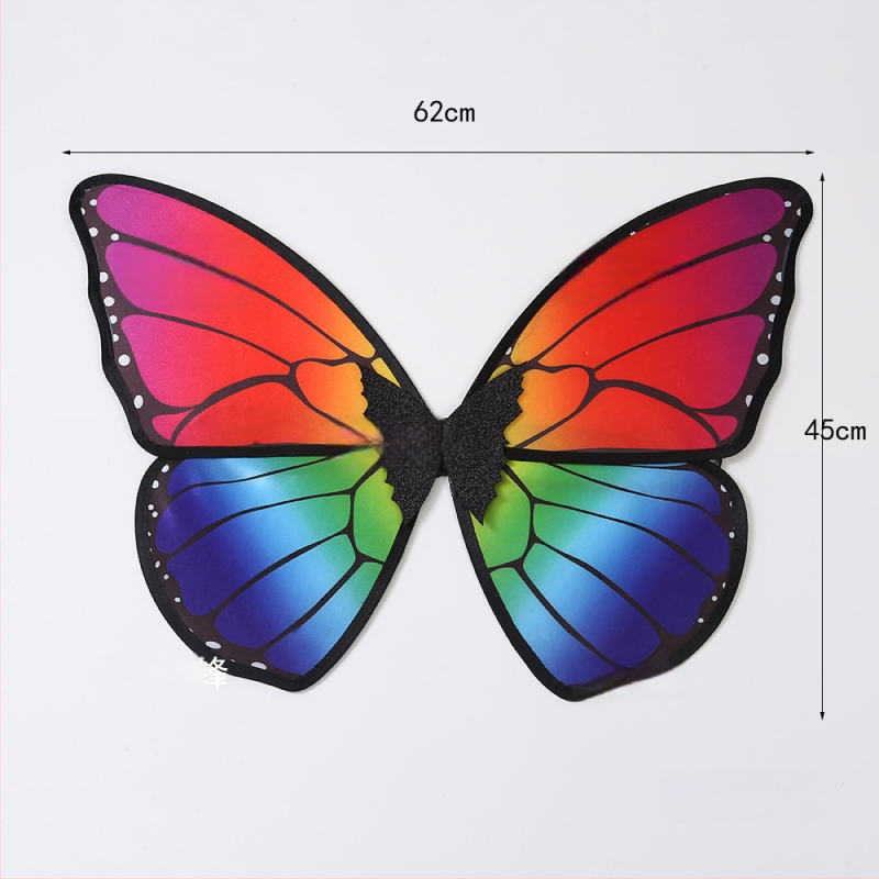 3D φτερά πεταλούδας για κοστούμι, διακοσμητικό πίσω μέρος με γκλίτερ για σκηνικές εμφανίσεις