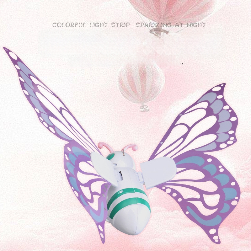 Elektriskie tauriņu spārni ar krāsainiem gaismas efektiem un skaņas efektiem, kustīgs luminescējošs muguras aksesuārs meitenēm, plastmasas interaktīvā rotaļlieta 4–6 gadi