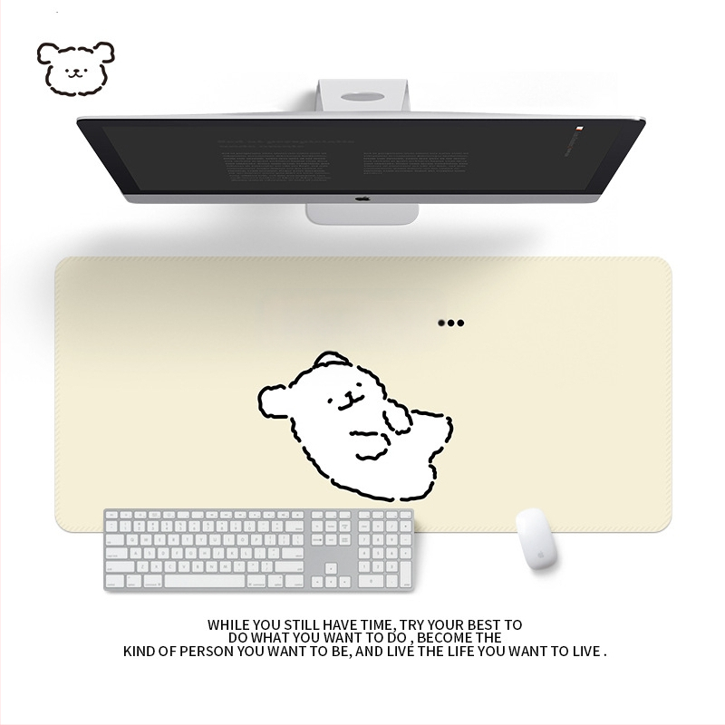 Подложка за бюро от естествен каучук, едностранна, с калкулаторна подложка за мишка, термичен трансфер, OEM персонализация