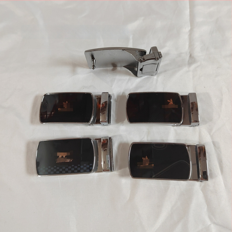 Ανδρική αγκράφα ζώνης από κράμα – τετράγωνο σχήμα, λεία αγκράφα με κούμπωμα πλάκας, επιχειρηματικό στυλ