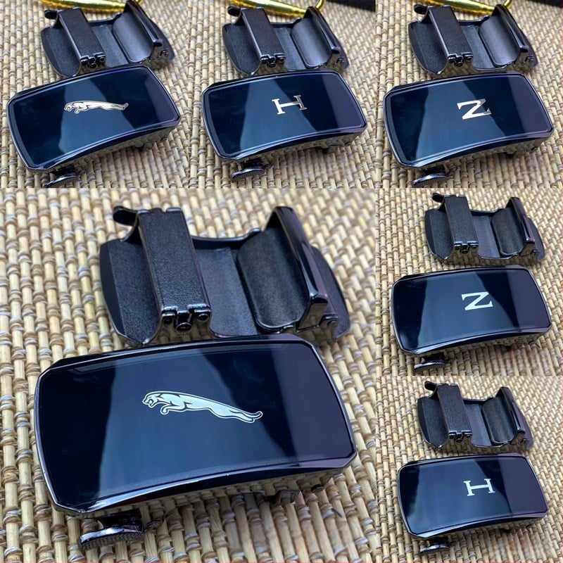 Αυτόματη πόρπη ζώνης – κράμα ψευδαργύρου, ορθογώνιο σχήμα, μοτίβο με γράμματα, στυλ ανάπαυσης, για εξωτερικές δραστηριότητες