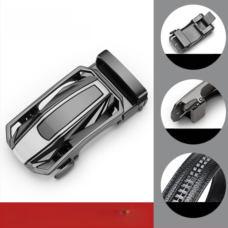 Cataramă automată pentru curea, bărbați — aliaj, formă dreptunghiulară, stil business