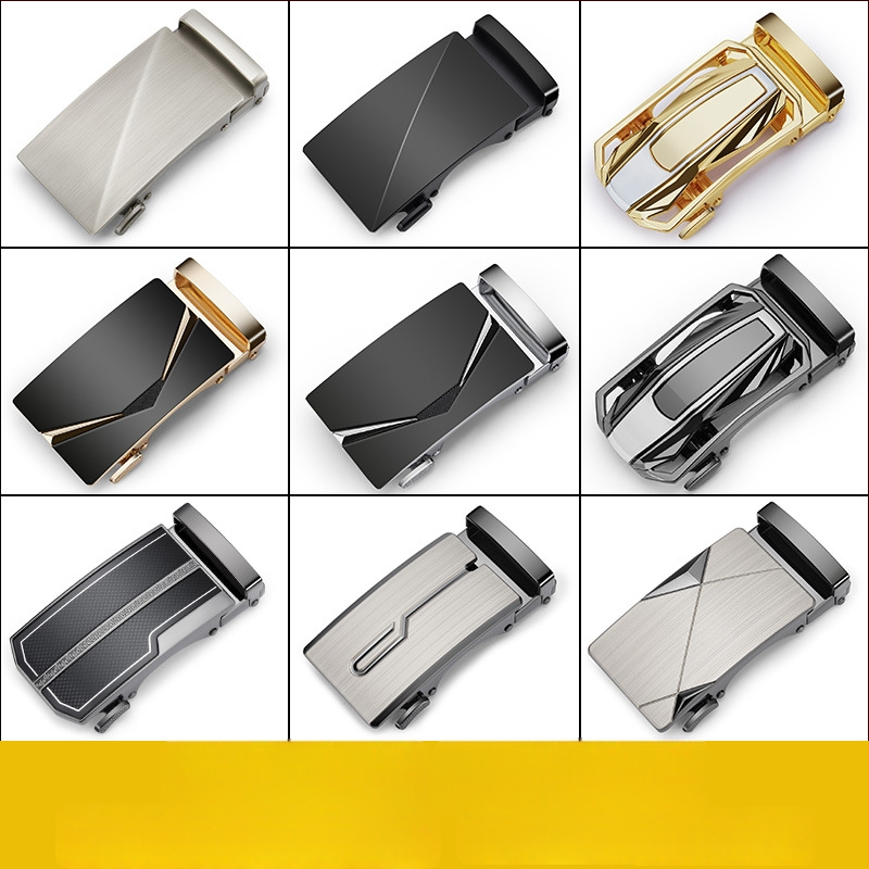 Cataramă automată pentru curea, bărbați — aliaj, formă dreptunghiulară, stil business