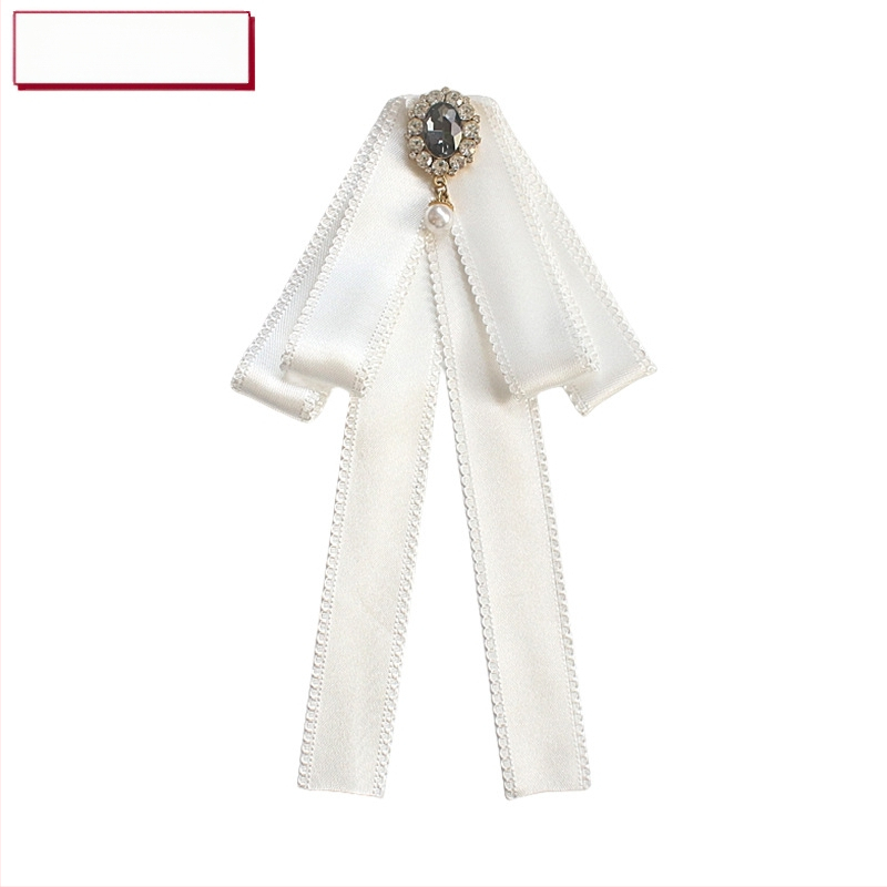 Λουλούδι για κολάρο με φιόγκο στρας, κράμα, μονόχρωμο, κορεατικό στυλ, ύφασμα βαμμένο με νήματα