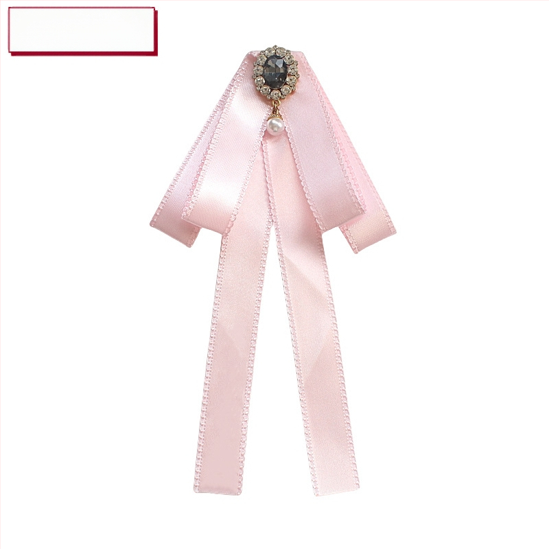 Λουλούδι για κολάρο με φιόγκο στρας, κράμα, μονόχρωμο, κορεατικό στυλ, ύφασμα βαμμένο με νήματα