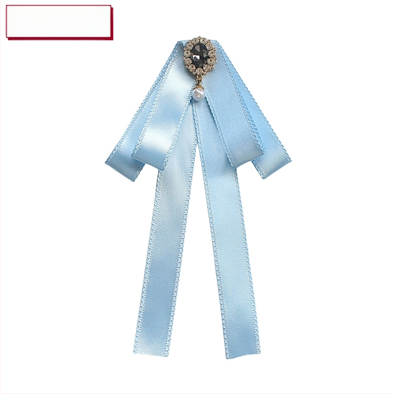 Λουλούδι για κολάρο με φιόγκο στρας, κράμα, μονόχρωμο, κορεατικό στυλ, ύφασμα βαμμένο με νήματα