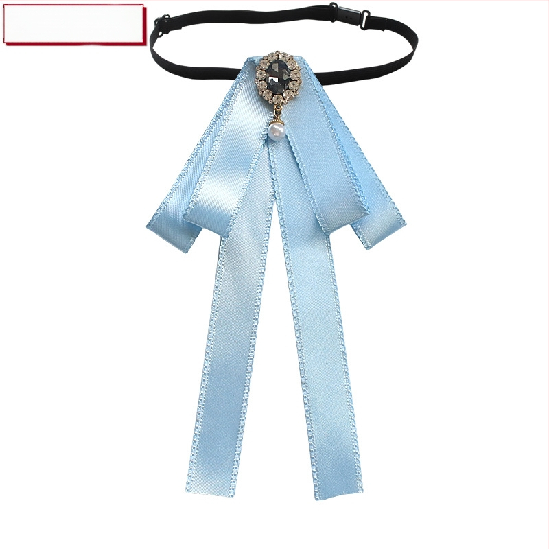 Λουλούδι για κολάρο με φιόγκο στρας, κράμα, μονόχρωμο, κορεατικό στυλ, ύφασμα βαμμένο με νήματα