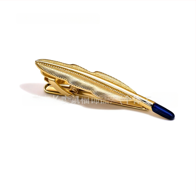 Nyakkendőkapocs - réz, 24K elektroplattált, nyíl-stílusú geometriai, férfi kiegészítő