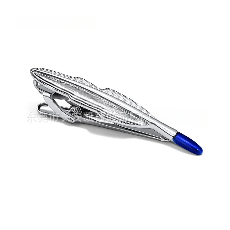 Nyakkendőkapocs - réz, 24K elektroplattált, nyíl-stílusú geometriai, férfi kiegészítő