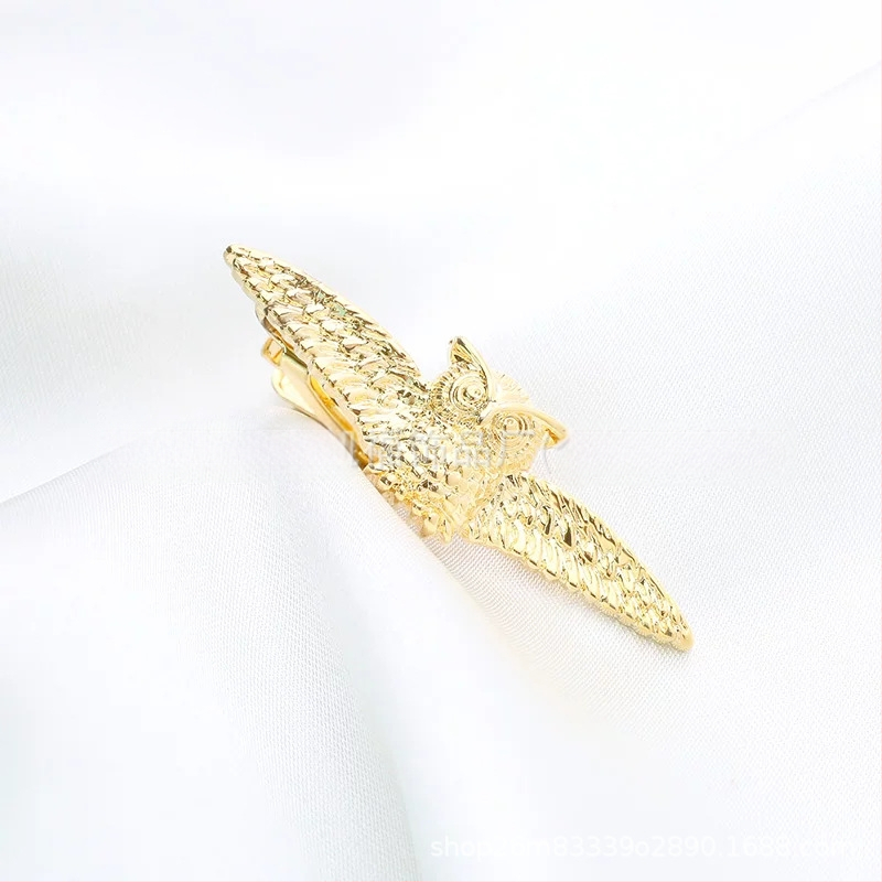 Nyakkendőkapocs - réz, 24K elektroplattált, nyíl-stílusú geometriai, férfi kiegészítő