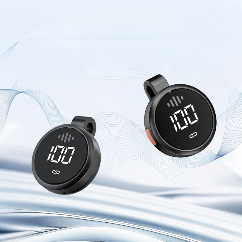 Lavalier mikrofons tiešraidei - omnidirekcionalais, iekšēja akumulatora 300–500 mAh, frekvenču diapazons 20 Hz–20 kHz, SNR ≥70 dB, 2 kanāli