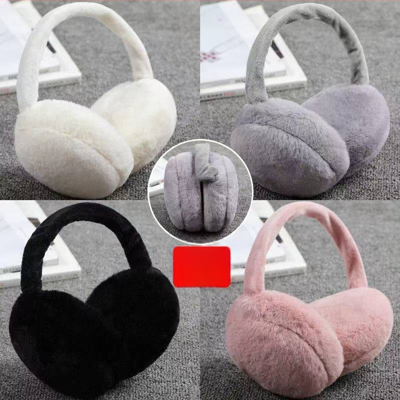 Κουκούλες αυτιών με βελούδινη επένδυση για ζεστασιά το χειμώνα, πτυσσόμενες, ελαστική εφαρμογή, εξωτερική χρήση
