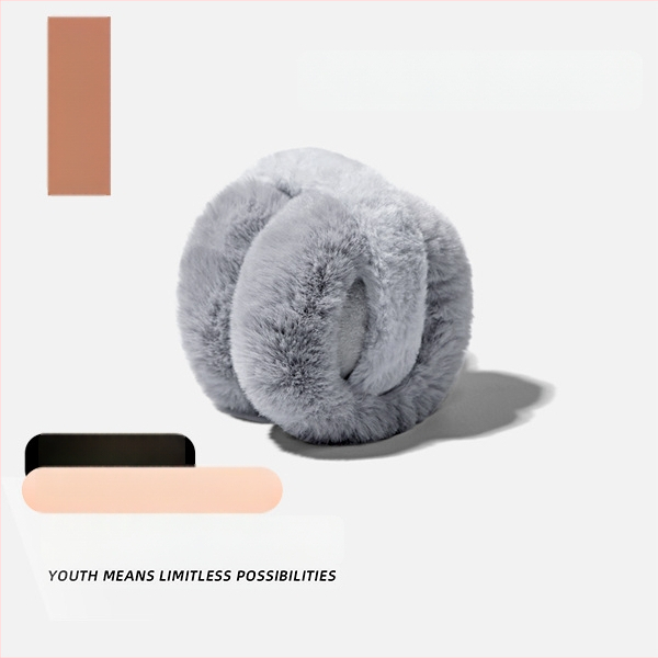 Unisex κουκούλες για τα αυτιά από γούνα κουνελιού - πτυσσόμενες, ζεστές για ενήλικες, εξωτερική χρήση τον χειμώνα