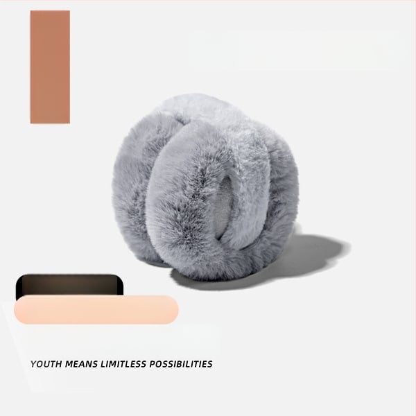 Unisex κουκούλες για τα αυτιά από γούνα κουνελιού - πτυσσόμενες, ζεστές για ενήλικες, εξωτερική χρήση τον χειμώνα