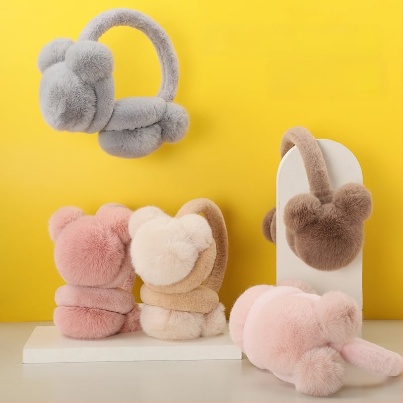 Κουκούλες αυτιών από βελούδινο ύφασμα για ενήλικες γυναίκες, ζεστασιά το χειμώνα, μινιμαλιστικό στυλ