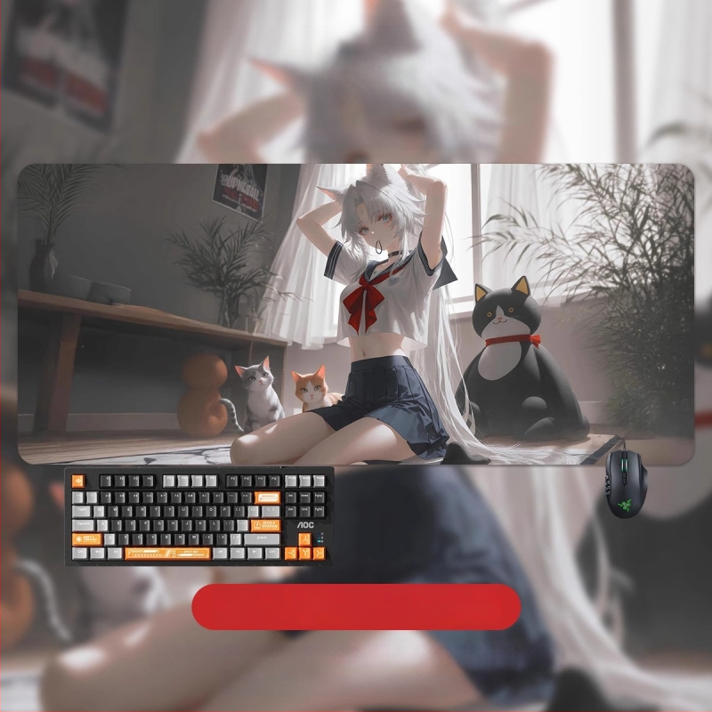 Подложка за бюро — гумена повърхност, анти-слип, печат с топлинен трансфер, OEM и персонализиране, възможност за печат на лого