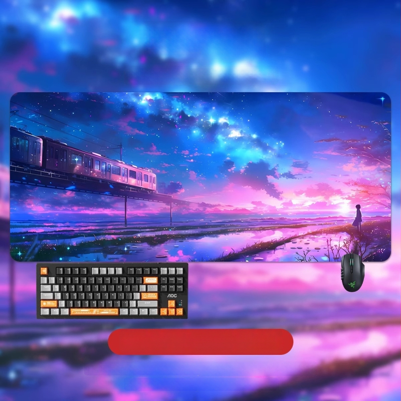 Подложка за бюро — гумена повърхност, анти-слип, печат с топлинен трансфер, OEM и персонализиране, възможност за печат на лого