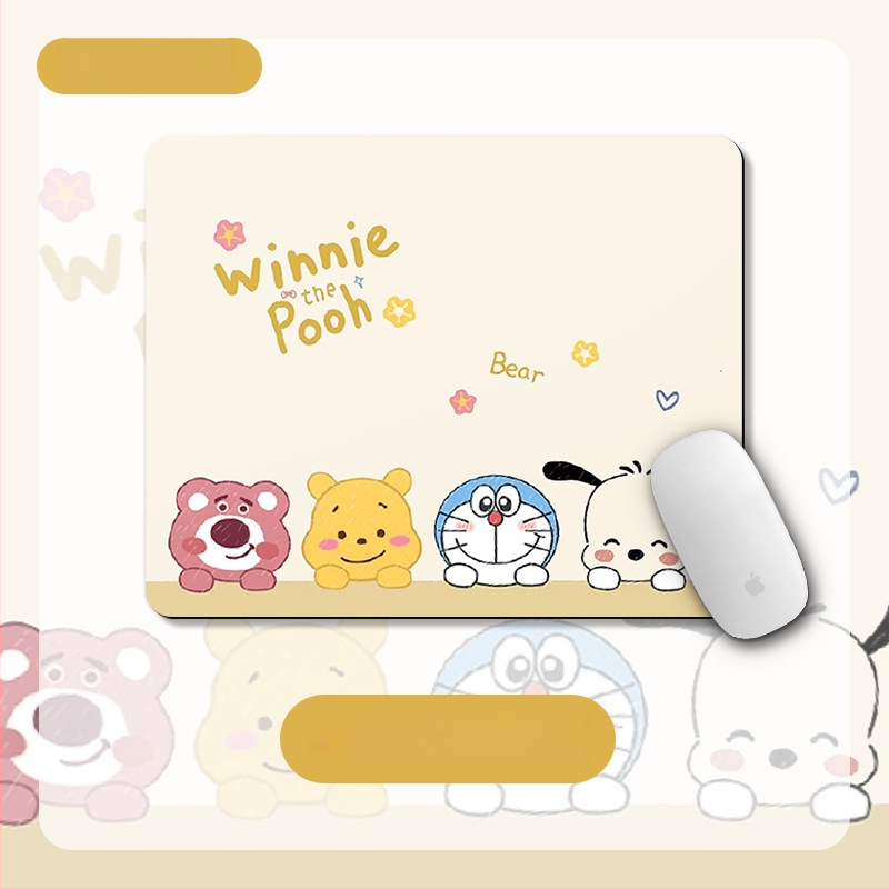 Малка подложка – квадратна подложка, естествена гума, анти-плъзгане, термопечат, офисен настолен мат