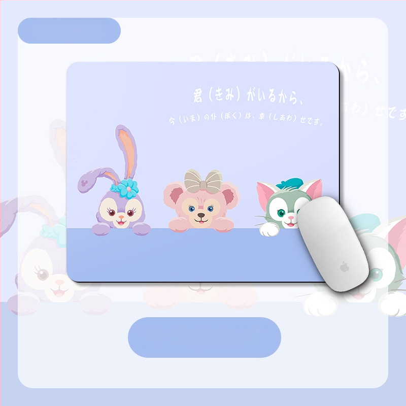 Малка подложка – квадратна подложка, естествена гума, анти-плъзгане, термопечат, офисен настолен мат