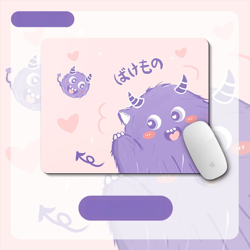 Малка подложка – квадратна подложка, естествена гума, анти-плъзгане, термопечат, офисен настолен мат