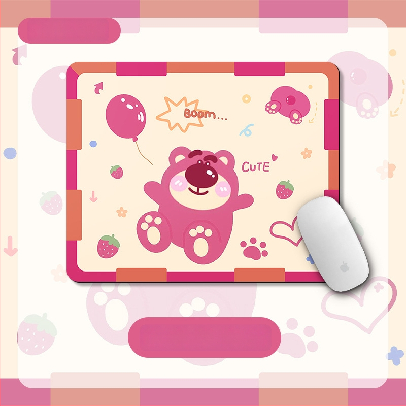 Малка подложка – квадратна подложка, естествена гума, анти-плъзгане, термопечат, офисен настолен мат