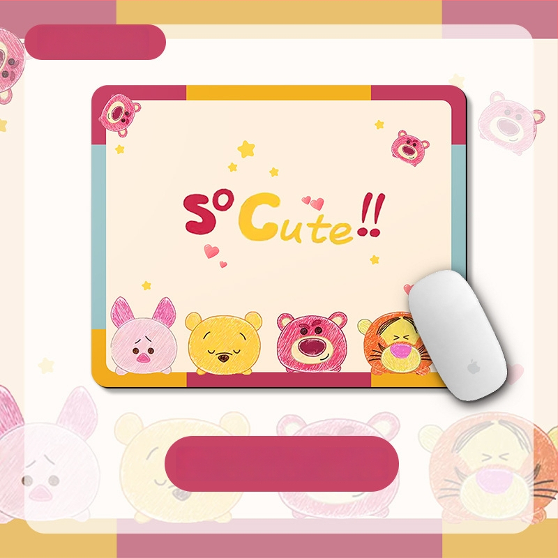 Малка подложка – квадратна подложка, естествена гума, анти-плъзгане, термопечат, офисен настолен мат