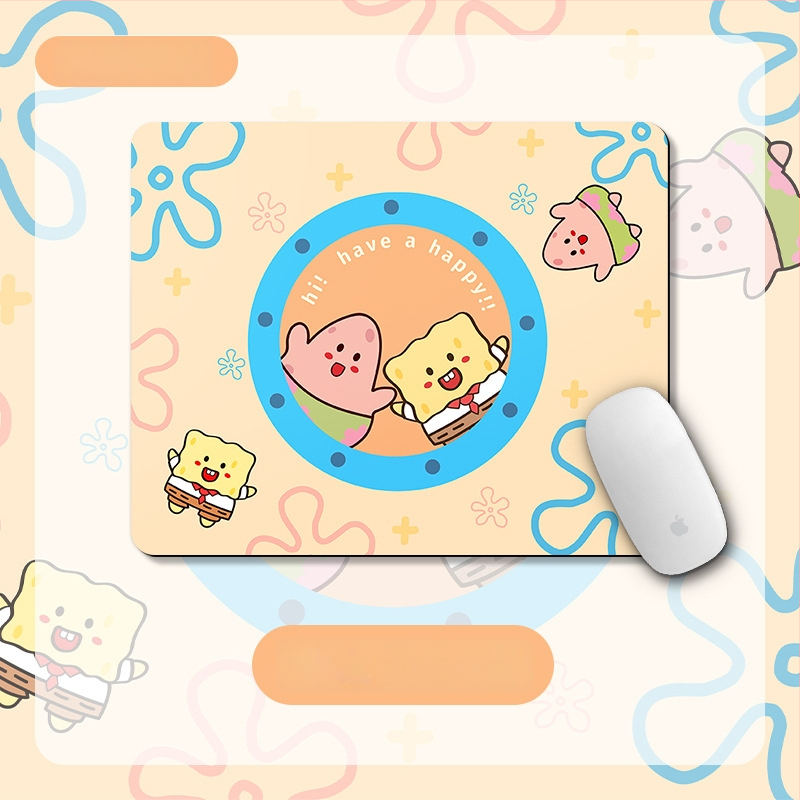 Малка подложка – квадратна подложка, естествена гума, анти-плъзгане, термопечат, офисен настолен мат