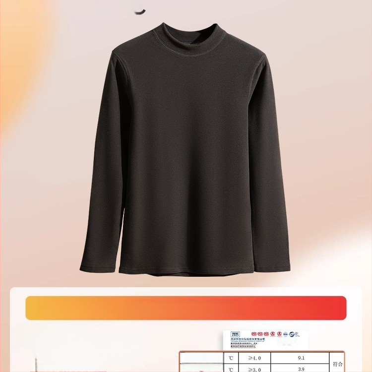 Vīriešu siltā apakšveļas komplekts no kašmira, ārkārtīgi biezs, bezšuvju, puloveris ar slaidu piegriezumu