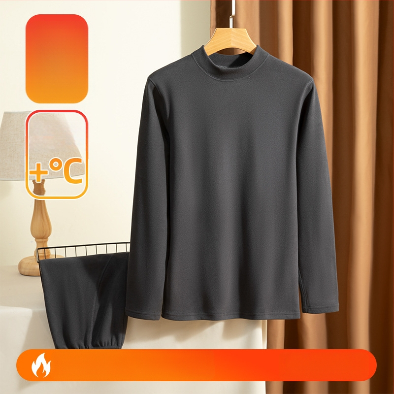 Vīriešu siltā apakšveļas komplekts no kašmira, ārkārtīgi biezs, bezšuvju, puloveris ar slaidu piegriezumu