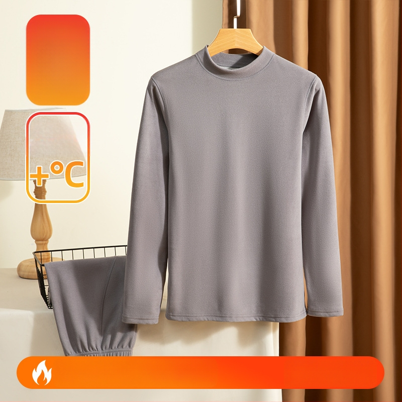 Vīriešu siltā apakšveļas komplekts no kašmira, ārkārtīgi biezs, bezšuvju, puloveris ar slaidu piegriezumu