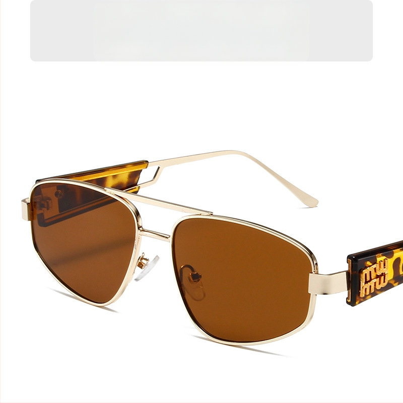 Cat-eye γυαλιά ηλίου για γυναίκες, μεταλλικό πλαίσιο με διπλό γεφύρι, φακοί AC, UV400, μη πολωτικά, πλήρες πλαίσιο, φακοί με καθρέπτη