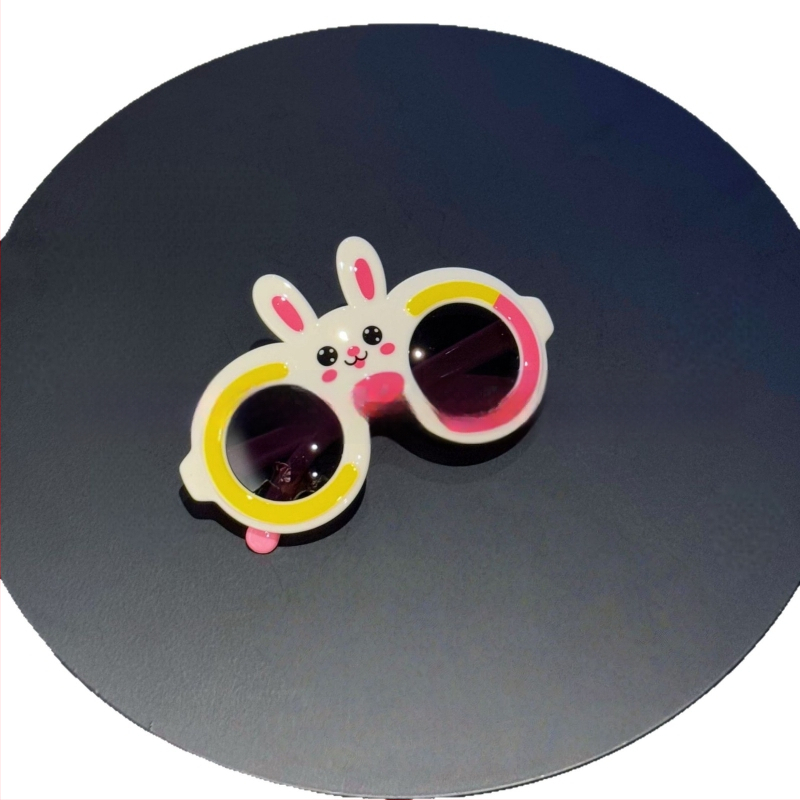 Παιδικά πολωμένα γυαλιά ηλίου με αυτιά λαγουδάκι, UV400, ολόκληρο πλαίσιο, πολυκαρβονικοί φακοί, καθρεφτικά φακοί (κατηγορία 3)