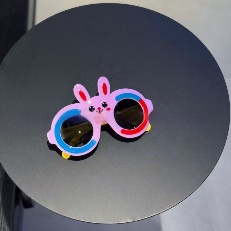 Παιδικά πολωμένα γυαλιά ηλίου με αυτιά λαγουδάκι, UV400, ολόκληρο πλαίσιο, πολυκαρβονικοί φακοί, καθρεφτικά φακοί (κατηγορία 3)