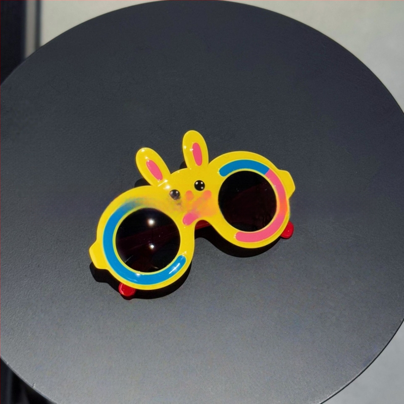 Παιδικά πολωμένα γυαλιά ηλίου με αυτιά λαγουδάκι, UV400, ολόκληρο πλαίσιο, πολυκαρβονικοί φακοί, καθρεφτικά φακοί (κατηγορία 3)