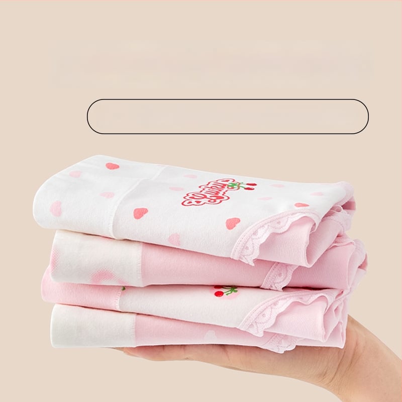 Meitenēm paredzētas kokvilnas biksītes ar augstu jostu, 95% kokvilna, klase A