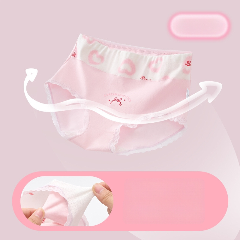 Meitenēm paredzētas kokvilnas biksītes ar augstu jostu, 95% kokvilna, klase A