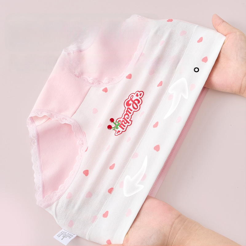 Meitenēm paredzētas kokvilnas biksītes ar augstu jostu, 95% kokvilna, klase A