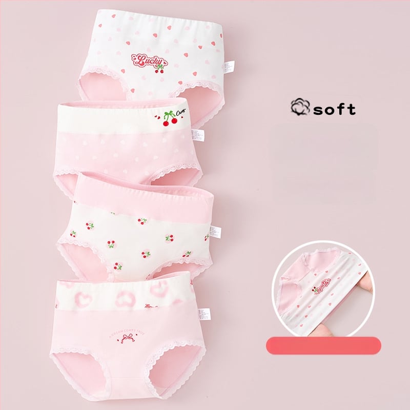 Meitenēm paredzētas kokvilnas biksītes ar augstu jostu, 95% kokvilna, klase A