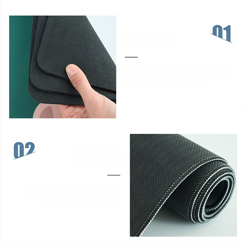 Голям подложка за мишка от естествен каучук и Jiaji плат, антиплъзгаща, термопринт, възможност за печат на лого