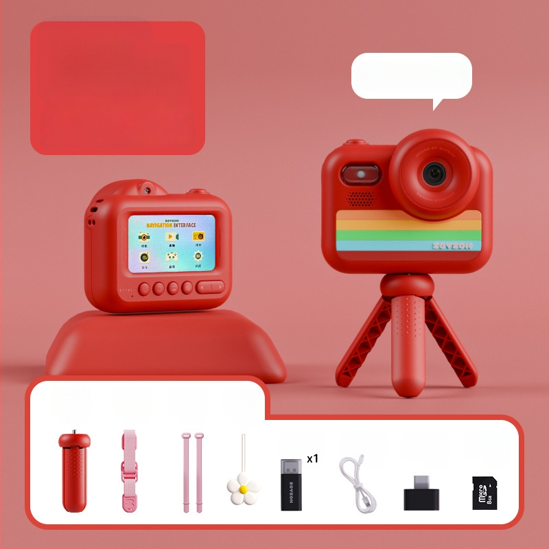Παιδική κάμερα-παίχνιδο E-28, ψηφιακή κάμερα με ανάλυση 4800 εικονοστοιχείων, αποθήκευση SD, διάρκεια μπαταρίας 2–3 ώρες, λειτουργίες: παιχνίδια, αυτοκόλλητα φωτογραφιών, βιντεογράφηση, φίλτρα, λήψη φωτογραφιών