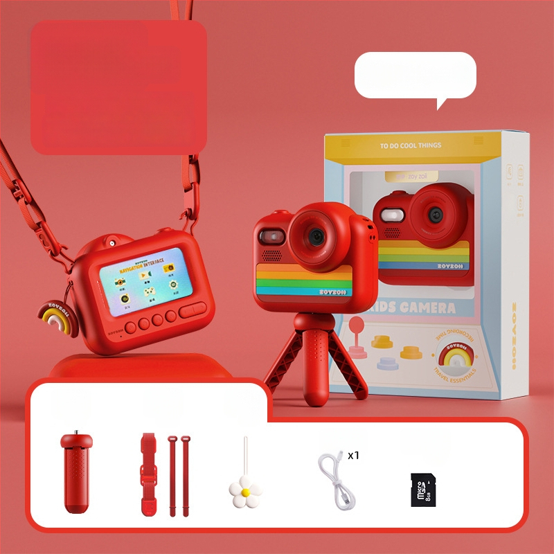Παιδική κάμερα-παίχνιδο E-28, ψηφιακή κάμερα με ανάλυση 4800 εικονοστοιχείων, αποθήκευση SD, διάρκεια μπαταρίας 2–3 ώρες, λειτουργίες: παιχνίδια, αυτοκόλλητα φωτογραφιών, βιντεογράφηση, φίλτρα, λήψη φωτογραφιών