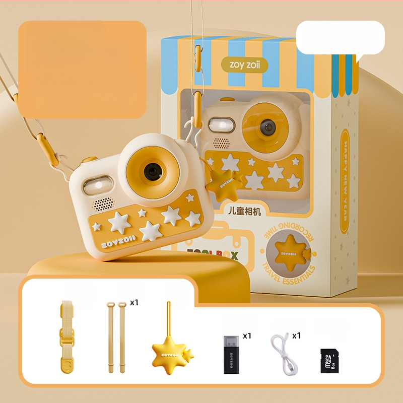 Παιδική κάμερα-παίχνιδο E-28, ψηφιακή κάμερα με ανάλυση 4800 εικονοστοιχείων, αποθήκευση SD, διάρκεια μπαταρίας 2–3 ώρες, λειτουργίες: παιχνίδια, αυτοκόλλητα φωτογραφιών, βιντεογράφηση, φίλτρα, λήψη φωτογραφιών