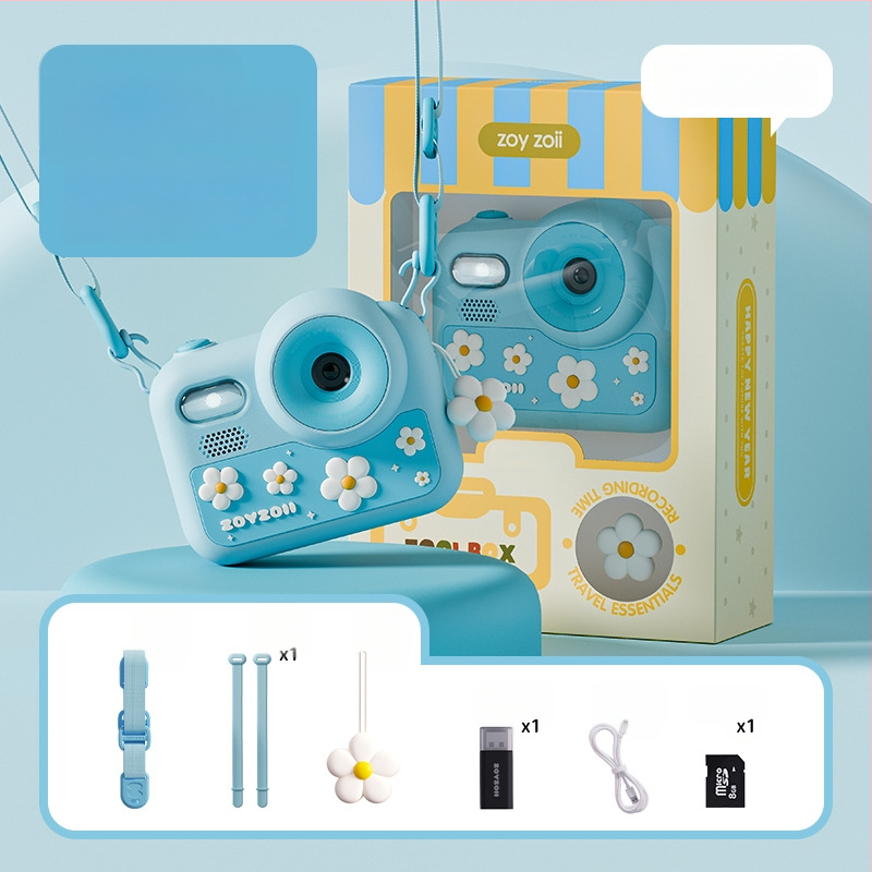 Παιδική κάμερα-παίχνιδο E-28, ψηφιακή κάμερα με ανάλυση 4800 εικονοστοιχείων, αποθήκευση SD, διάρκεια μπαταρίας 2–3 ώρες, λειτουργίες: παιχνίδια, αυτοκόλλητα φωτογραφιών, βιντεογράφηση, φίλτρα, λήψη φωτογραφιών