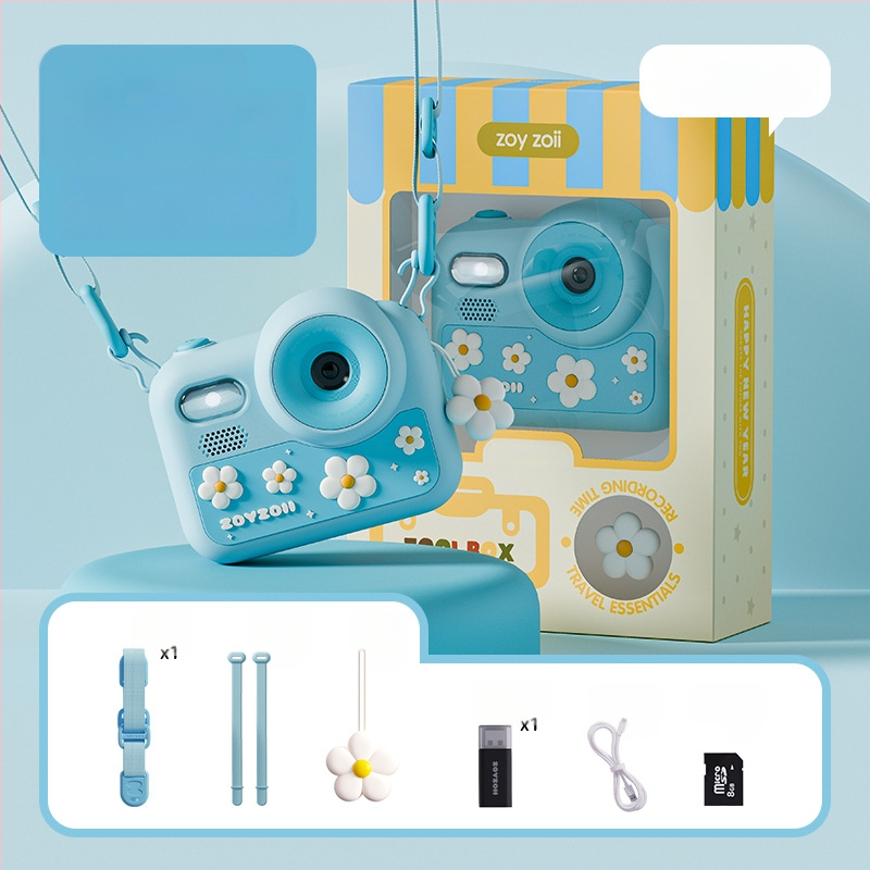Παιδική κάμερα-παίχνιδο E-28, ψηφιακή κάμερα με ανάλυση 4800 εικονοστοιχείων, αποθήκευση SD, διάρκεια μπαταρίας 2–3 ώρες, λειτουργίες: παιχνίδια, αυτοκόλλητα φωτογραφιών, βιντεογράφηση, φίλτρα, λήψη φωτογραφιών