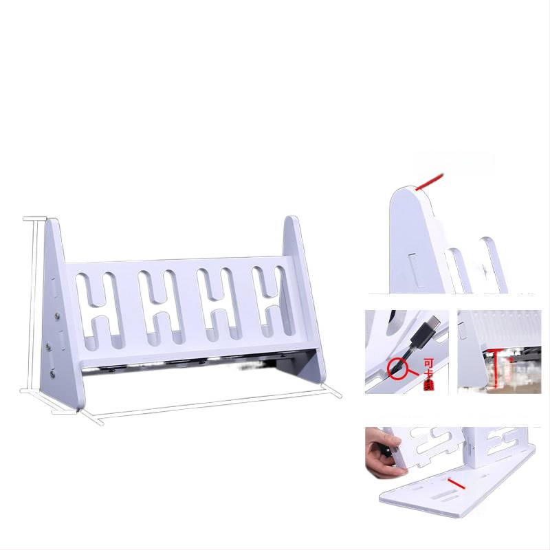 Телефонна стойка за настолно и подово закрепване, многопозиционна, PVC, прост стил, 3C сертифицирана