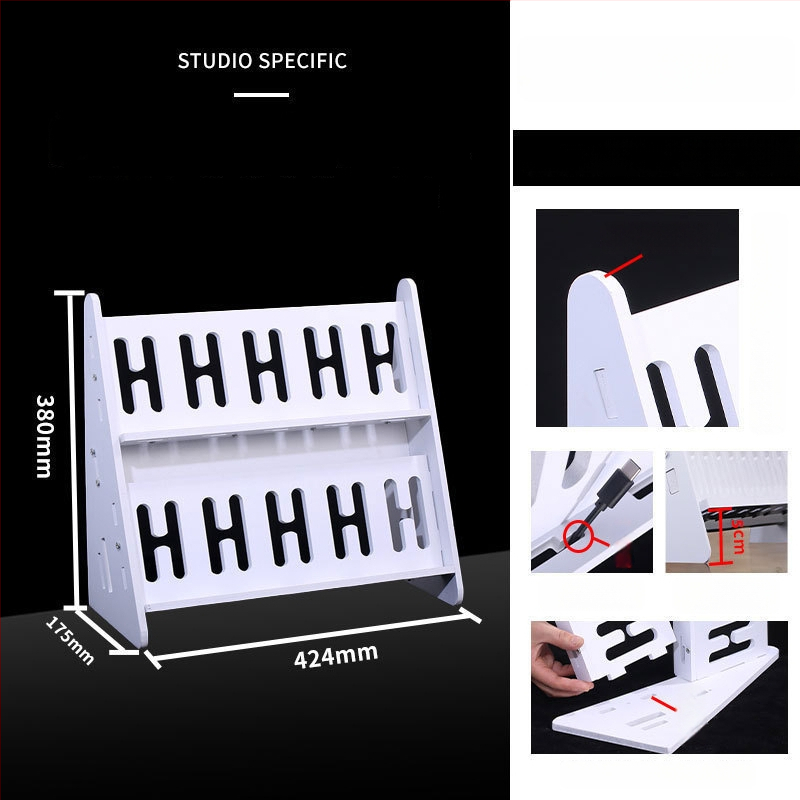 Телефонна стойка за настолно и подово закрепване, многопозиционна, PVC, прост стил, 3C сертифицирана