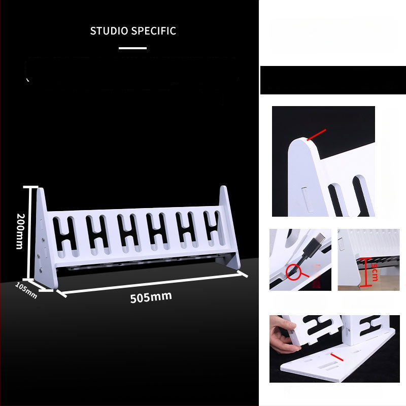 Телефонна стойка за настолно и подово закрепване, многопозиционна, PVC, прост стил, 3C сертифицирана